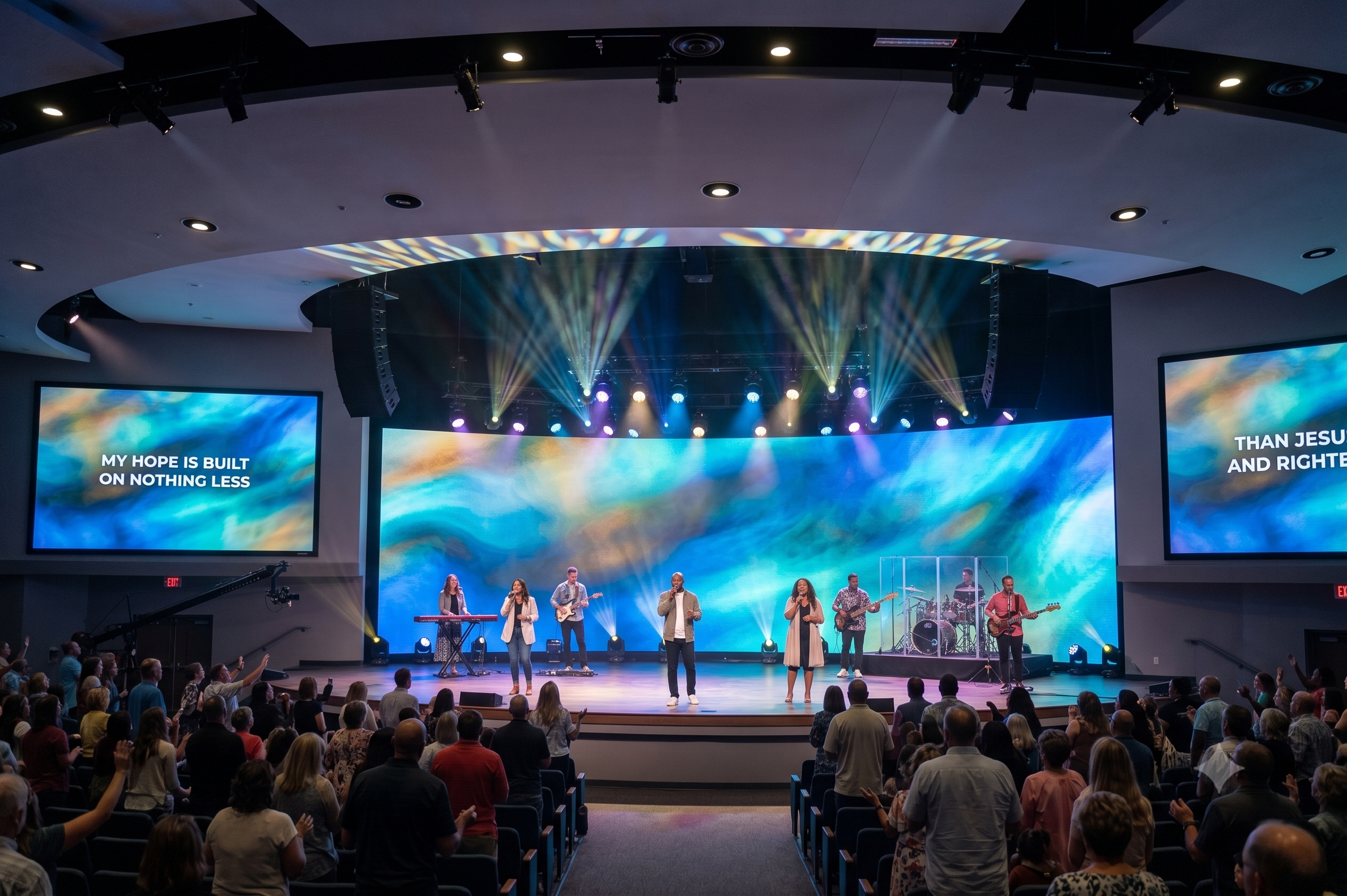 Church worship service